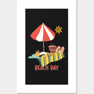 Beach Day Posters and Art